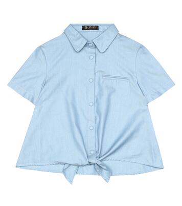 Camisa Kerrie de chambray de algodón | Loro Piana Kids
