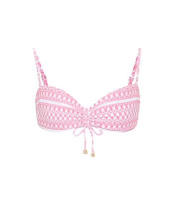 Top de bikini bandeau Buenos Aires estampado | Heidi Klein