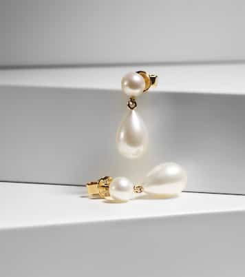 Boucles d'oreilles Venus L'eau en or 14 ct et perles | Sophie Bille Brahe