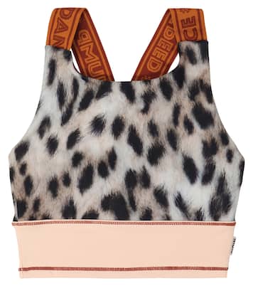 Sport-BH Oliva mit Leo-Print | Molo