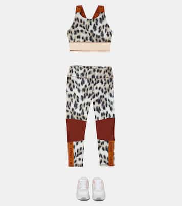 Sport-BH Oliva mit Leo-Print | Molo