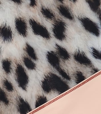 Sport-BH Oliva mit Leo-Print | Molo