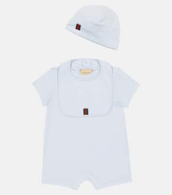 Bebé - body, babero y gorro de algodón | Gucci Kids
