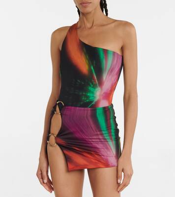 Double Ring printed miniskirt | Louisa Ballou