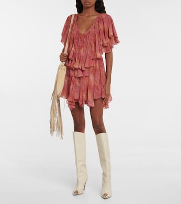 Amelie printed silk chiffon minidress | Isabel Marant