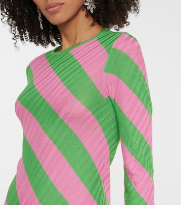 Adon silk ribbed-knit midi dress | Petar Petrov