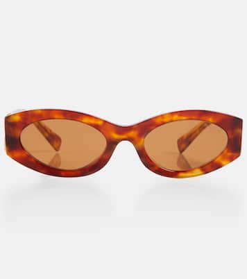 Glimpse oval sunglasses | Miu Miu