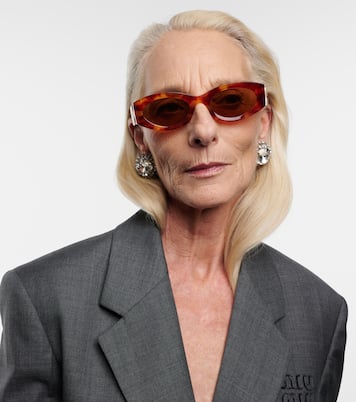 Glimpse oval sunglasses | Miu Miu