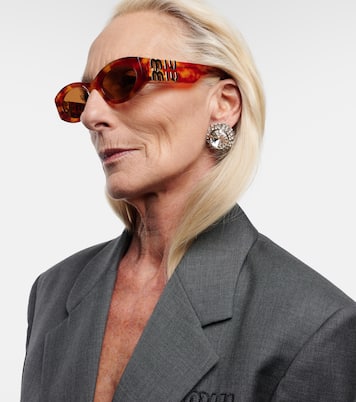 Glimpse oval sunglasses | Miu Miu