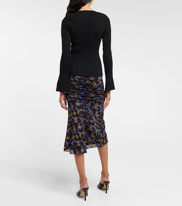 Jersey Talley de punto acanalado | Diane von Furstenberg