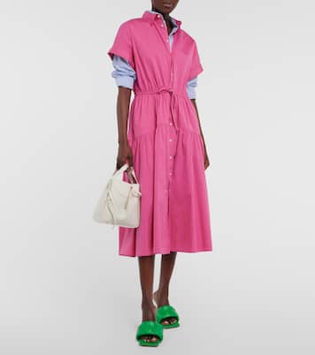 Drawstring cotton shirt dress | Polo Ralph Lauren
