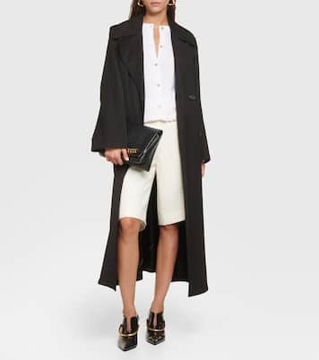 Ruffled cashmere and wool cardigan | Jardin des Orangers