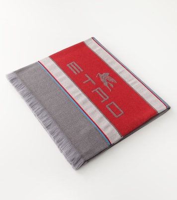 Embroidered wool and cashmere throw | Etro