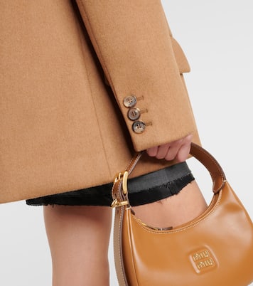 Blazer doppiopetto in cammello | Miu Miu