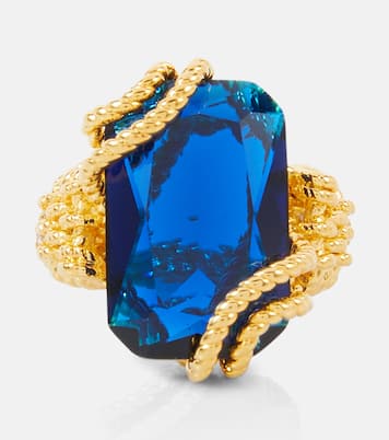Anillo Bloom chapado en oro adornado | Zimmermann