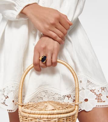 Anillo Bloom chapado en oro adornado | Zimmermann