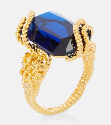 Anillo Bloom chapado en oro adornado | Zimmermann