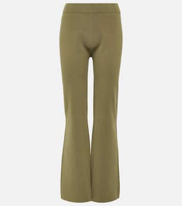 Stretch silk-blend flared pants | Joseph