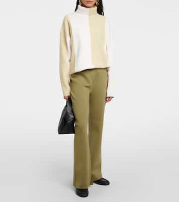 Stretch silk-blend flared pants | Joseph