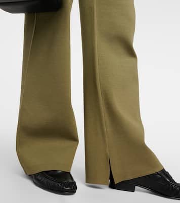 Stretch silk-blend flared pants | Joseph