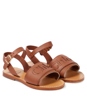 Sandalen aus Leder | Chloé Kids