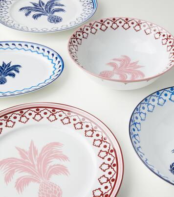 Jaipur porcelain salad bowl | Aquazzura Casa