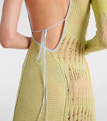 Vestido largo Bianca asimétrico de algodón | Roberta Einer