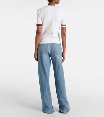 Web Stripe wool top | Gucci
