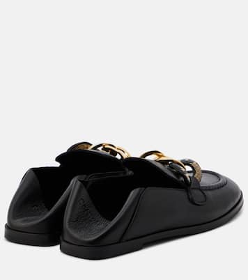 Chain Line leather loafers | See By Chloé