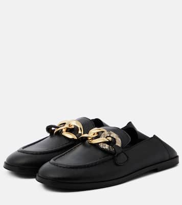 Chain Line leather loafers | See By Chloé
