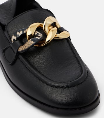 Chain Line leather loafers | See By Chloé
