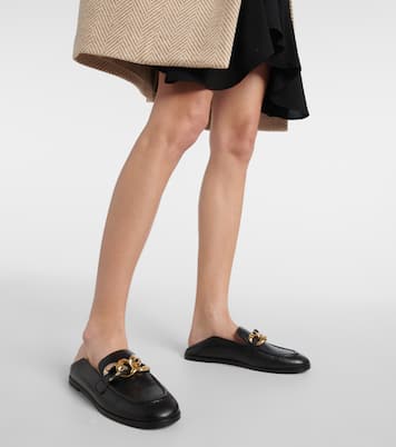 Chain Line leather loafers | See By Chloé