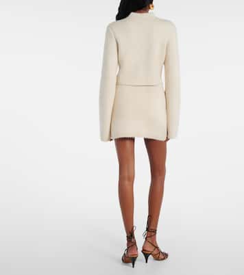 Darrion silk and cashmere miniskirt | Khaite