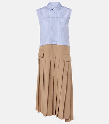 Striped midi dress | Sacai