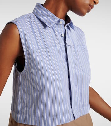 Striped midi dress | Sacai
