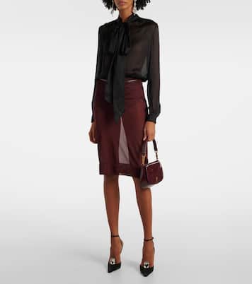 Escarpins Harlow 110 en satin | Saint Laurent