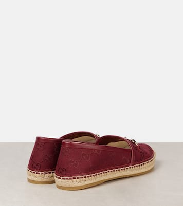 Alpargatas con Horsebit y GG de lona | Gucci