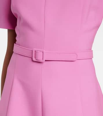 Vestido midi de mezcla de lana | Oscar de la Renta