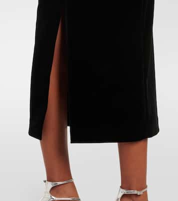 Abito midi in velluto con cristalli | Roland Mouret