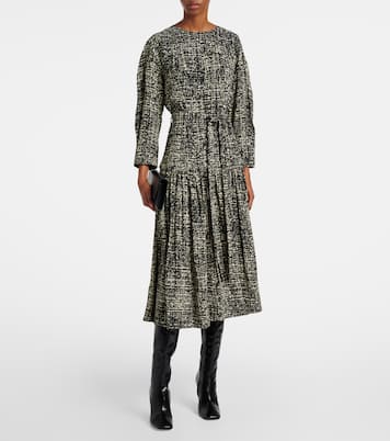 Robe midi Harlow imprimée en crêpe | Proenza Schouler
