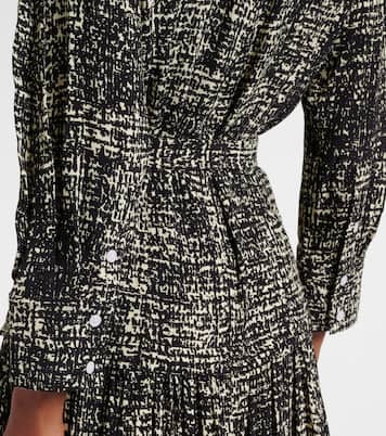 Robe midi Harlow imprimée en crêpe | Proenza Schouler