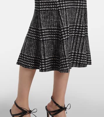 Checked midi dress | Norma Kamali