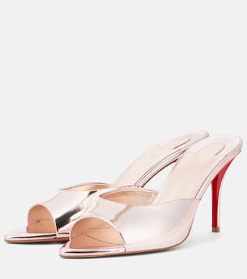 Mules Miss Z 80 in pelle metallizzata | Christian Louboutin