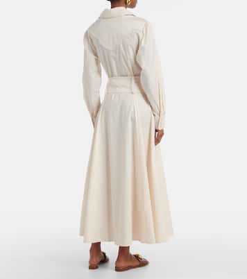 Vela De Cruz cotton-blend poplin wrap dress | Johanna Ortiz