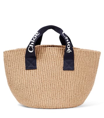 Logo paper basket bag  | Chloé Kids