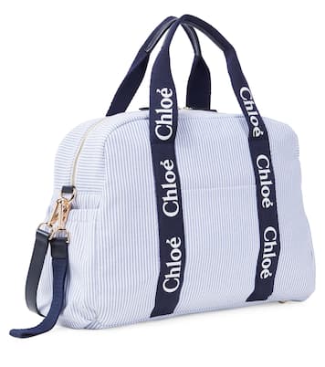 Logo striped diaper bag | Chloé Kids