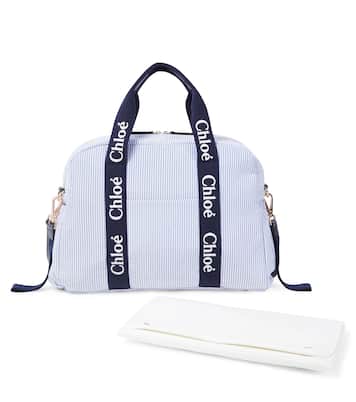 Logo striped diaper bag | Chloé Kids