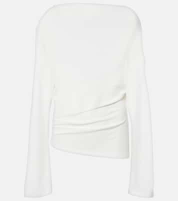 Croisière draped open-back crêpe jersey top | Jacquemus