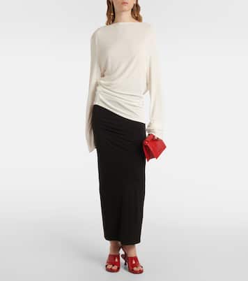 Croisière draped open-back crêpe jersey top | Jacquemus