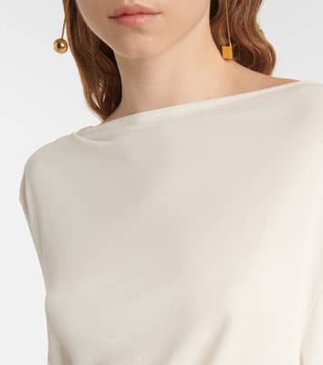 Croisière draped open-back crêpe jersey top | Jacquemus